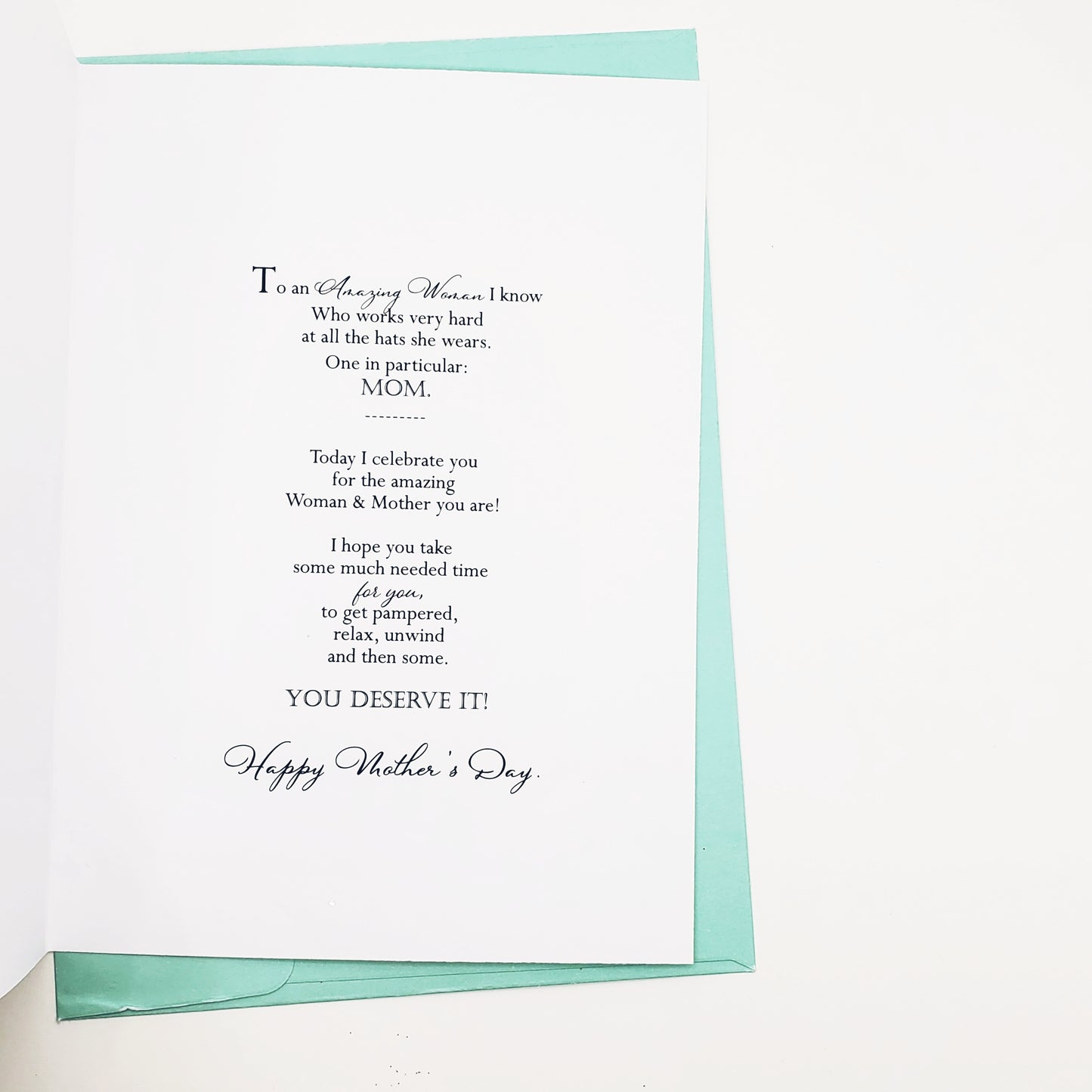 Recognizing a Hard Working Mother/Boss - 5x7 Selfcare Encouraging Mother's Day Card