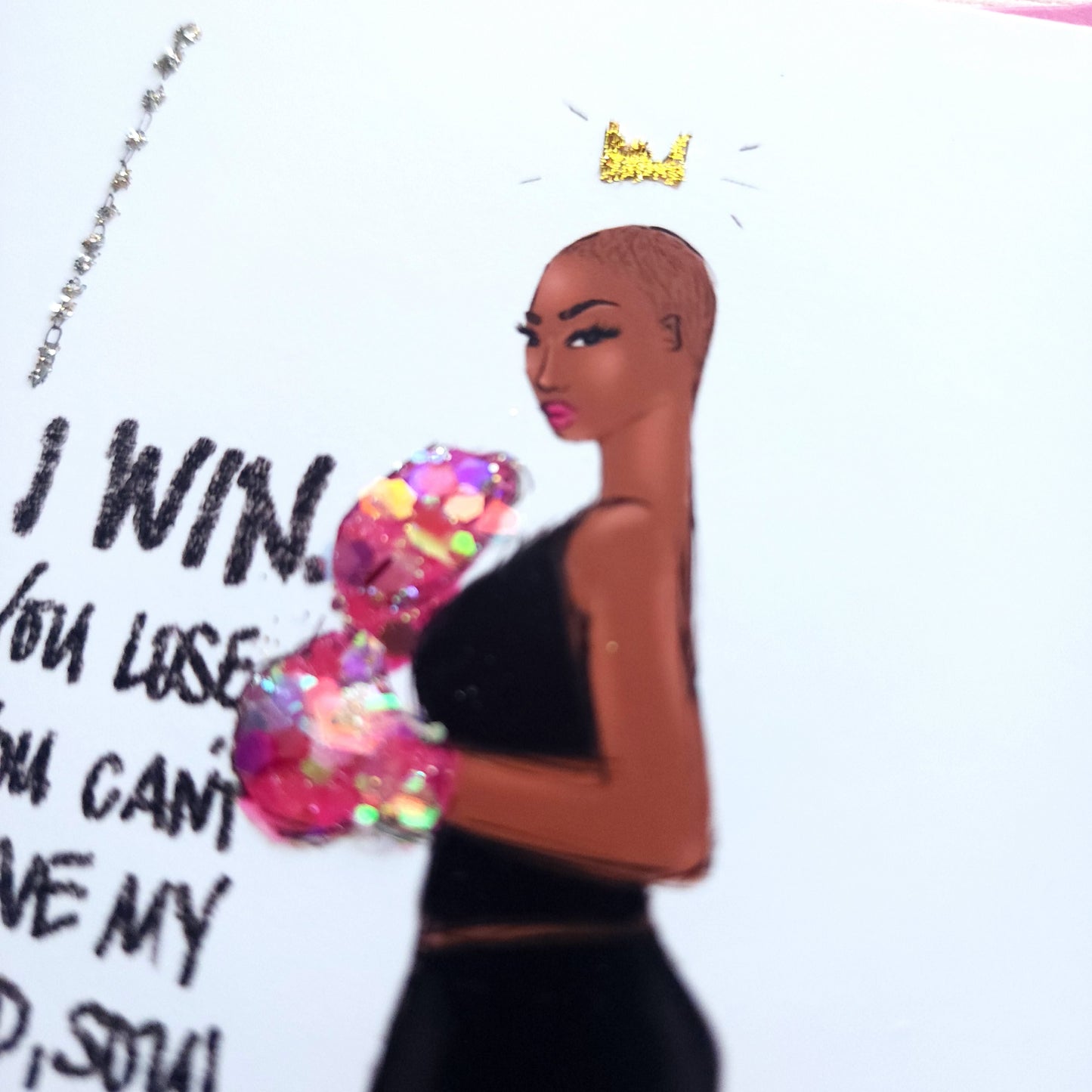 I Win! - Cancer fighting Encouragment Card