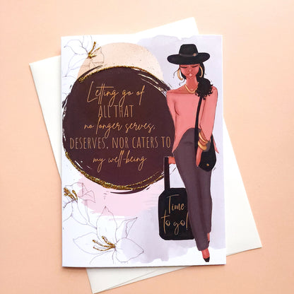 Letting Go - Self Affirmation Greeting Card