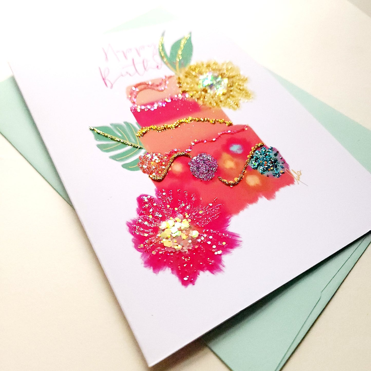 Birthday Cake - Happy Birthday Greeting Card | A7 5x7
