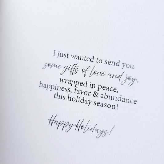 Wishing You Gifts of Love & Joy - Holiday Card