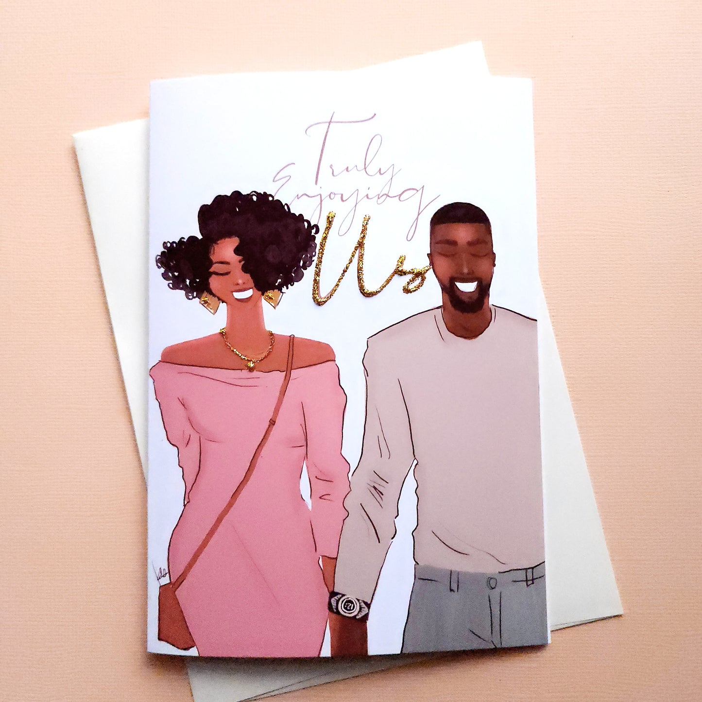 New Love/ Truly Enjoying Us - Greeting Card