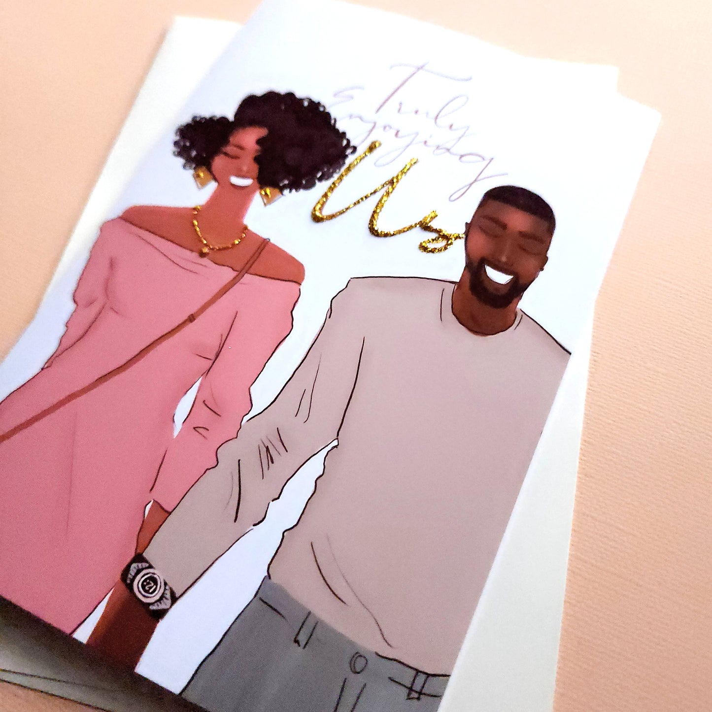 New Love/ Truly Enjoying Us - Greeting Card