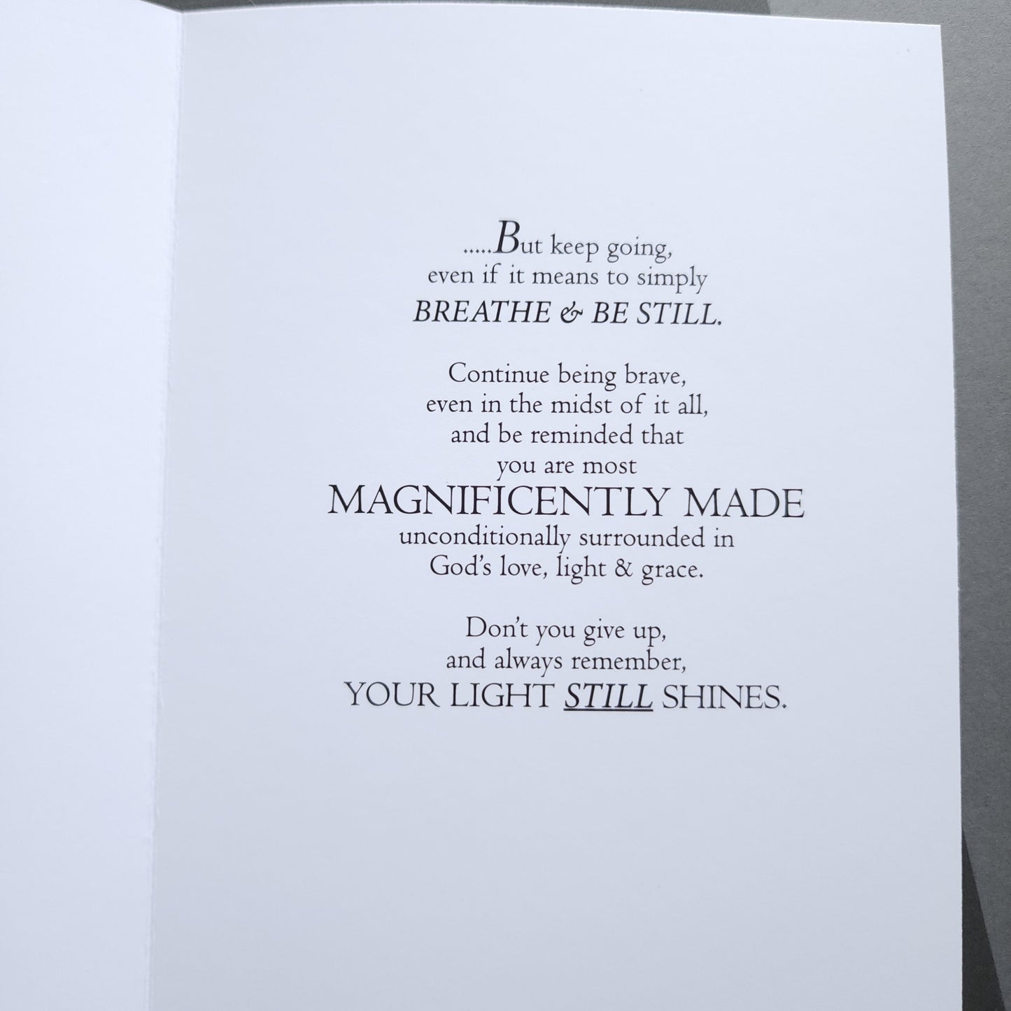 Your Light Still Shines - 5x7 Uplifting Card | Black Woman | Depression or Just Needs Uplifting