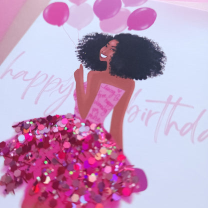 Pink Tutu - Birthday Card