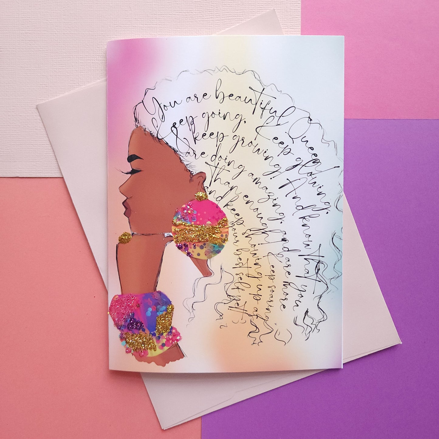 You Are Beautiful, Queen! - Happy Birthday Card