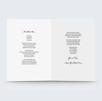 Lifting You Up, King - Card