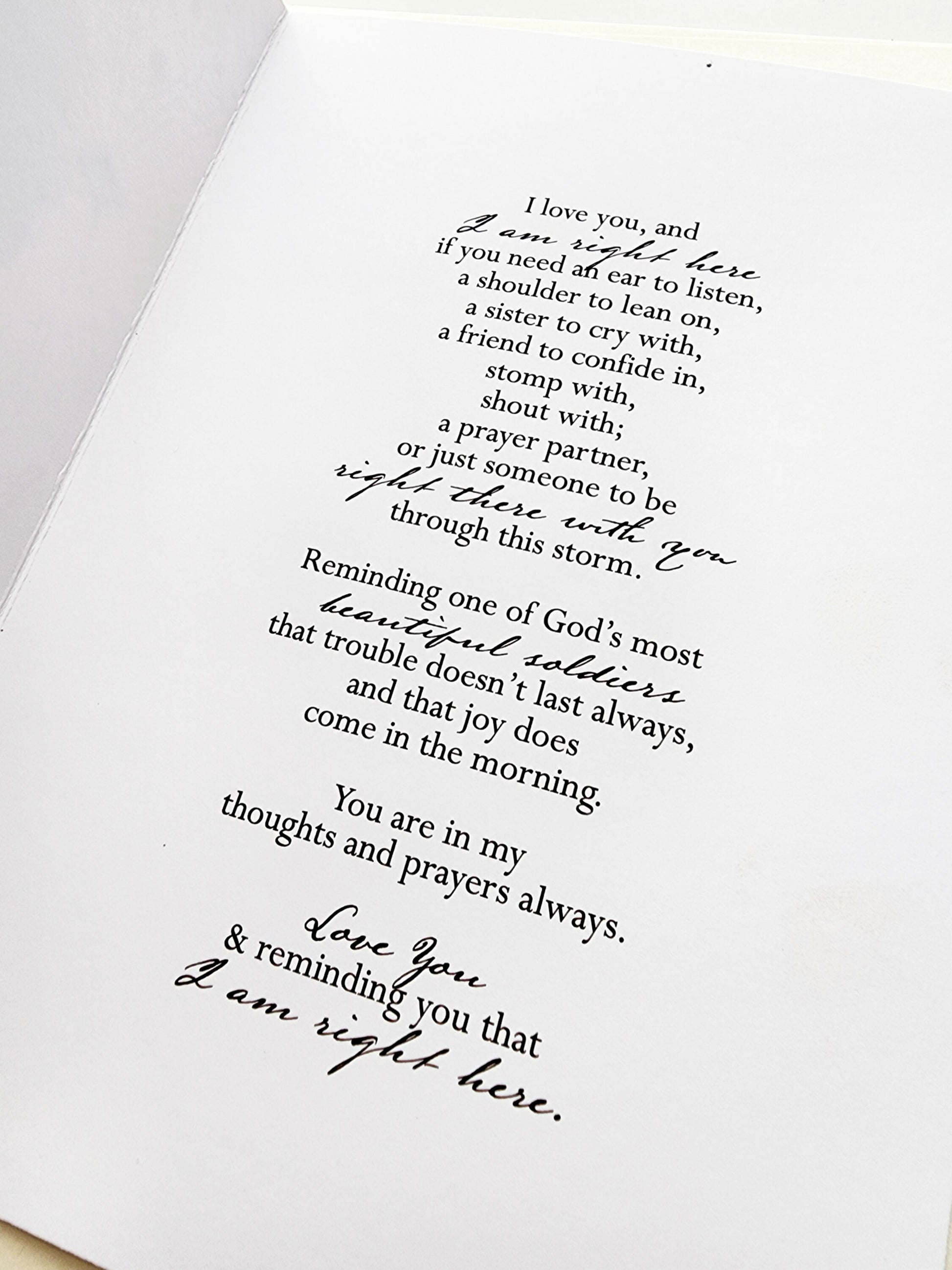 I am Here - Sympathy | Encouragement | Faith | Greeting Card | Black Girl Cards | Black Woman | Black Girl Greetings